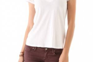 James Perse Short Sleeve V Neck Tee