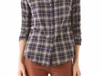 James Perse Tomboy Plaid Shirt