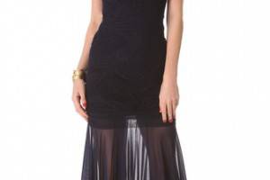 Jean Paul Gaultier Mesh Lace Maxi Dress