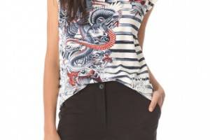 Jean Paul Gaultier Printed Top