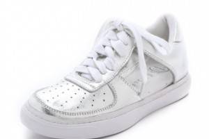 Jeffrey Campbell Meyers Clear & Silver Sneakers