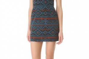 Jenni Kayne Strapless Print Dress