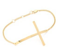 Jennifer Zeuner Jewelry 2" Horizontal Cross Bracelet