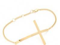 Jennifer Zeuner Jewelry 2&#034; Horizontal Cross Bracelet