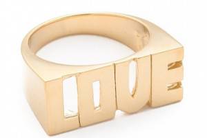 Jennifer Zeuner Jewelry Block Love Ring