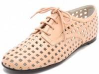 Jil Sander Navy Perforated Oxfords