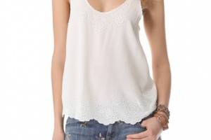 Joie Boyd Embroidered Silk Tank