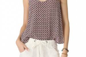 Joie Cedric Sailboat Print Top