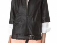 Jonathan Simkhai Leather Baja Jacket