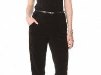 Juicy Couture Bustier Velour Strapless Jumpsuit