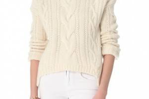 Juicy Couture Chunky Cable Turtleneck Sweater