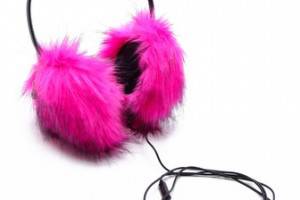 Juicy Couture Faux Fur Earmuff Headphones