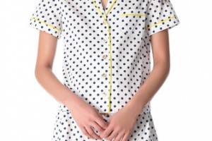 Juicy Couture Josie Dot Sateen PJ Top