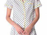 Juicy Couture Josie Dot Sateen PJ Top