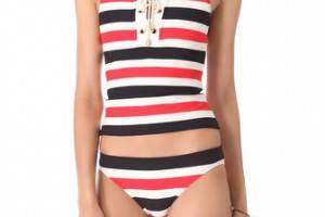 Juicy Couture Port Stripe Tankini Top