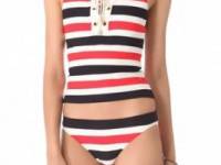 Juicy Couture Port Stripe Tankini Top