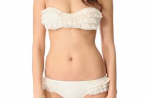 Juicy Couture Prima Donna Ruffle Bandeau Bikini Top