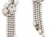 Juicy Couture Rhinestone Fringe Earrings