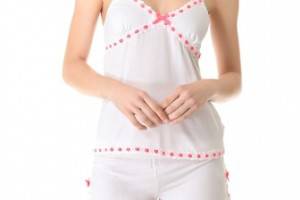 Juicy Couture Ribbonslot Jersey Camisole