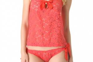 Juicy Couture Valentine's Two Tone Lace Camisole