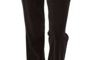 Juicy Couture Velour Boot Cut Pants with Snap Pockets