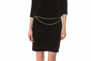 Juicy Couture Velvet Dress with Cowl Back