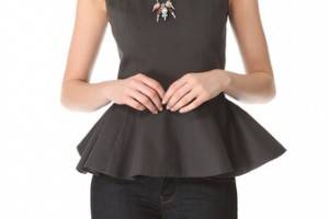 Julie Haus Novak Peplum Top