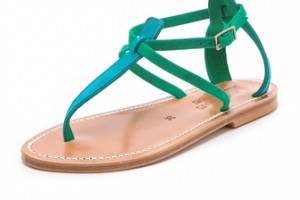 K. Jacques Buffon T Strap Sandals