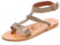 K. Jacques Corvette Metallic Sandals