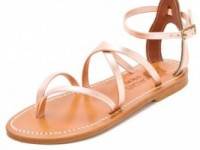 K. Jacques Epicure Metallic Sandals