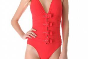 Karla Colletto V Neck Swimsuit