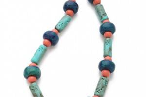 Kenneth Jay Lane Beaded Pendant Necklace