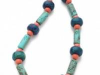 Kenneth Jay Lane Beaded Pendant Necklace