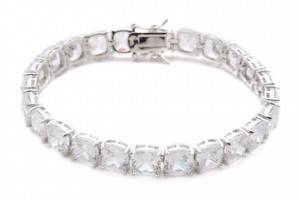 Kenneth Jay Lane Cushion Cut Tennis Bracelet