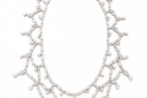 Kenneth Jay Lane Draped Collar CZ Necklace