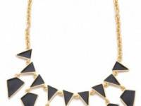 Kenneth Jay Lane Enamel Geo Drops Necklace