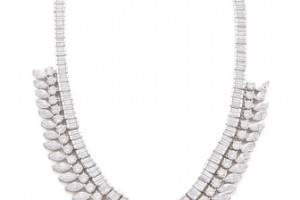 Kenneth Jay Lane Gatsby Marquis Baguette Necklace