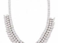 Kenneth Jay Lane Gatsby Marquis Baguette Necklace