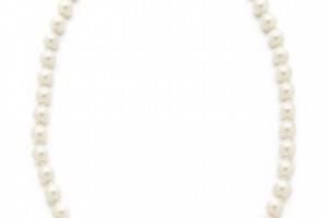 Kenneth Jay Lane Glass Pearl Necklace