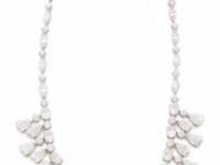 Kenneth Jay Lane Oval &amp; Pear Drop CZ Fringe Necklace