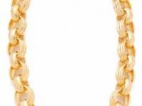 Kenneth Jay Lane Textured Link Toggle Necklace