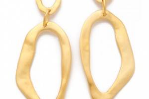 Kenneth Jay Lane Wave Drop Earrings