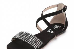 KORS Michael Kors Adia Jeweled Flat Sandals