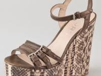 KORS Michael Kors Jacinda Snake Wedge Sandals