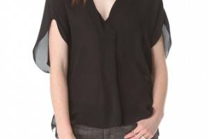 L'AGENCE Draped Dolman Top