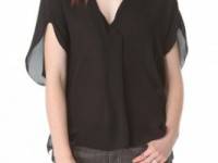 L&#039;AGENCE Draped Dolman Top