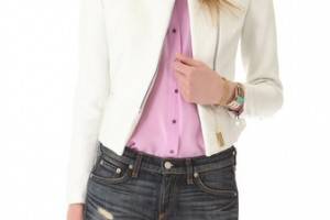 L'AGENCE Laminated Cotton Jacket