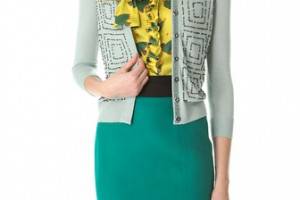 L'Wren Scott Morse Code Beaded Cardigan