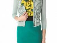 L&#039;Wren Scott Morse Code Beaded Cardigan