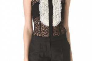 L'Wren Scott Sleeveless Lace Top